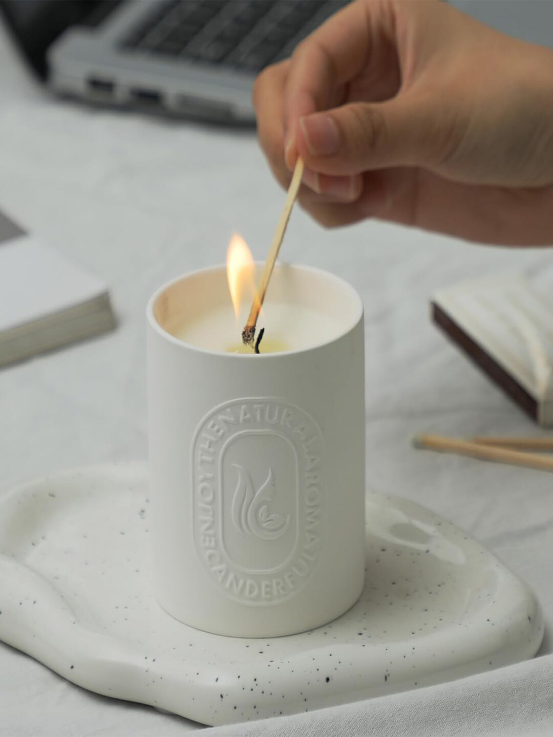 Kuber Industries For Wedding Valentines Day Gifts Golden Osmanthus Solid Jar Candles