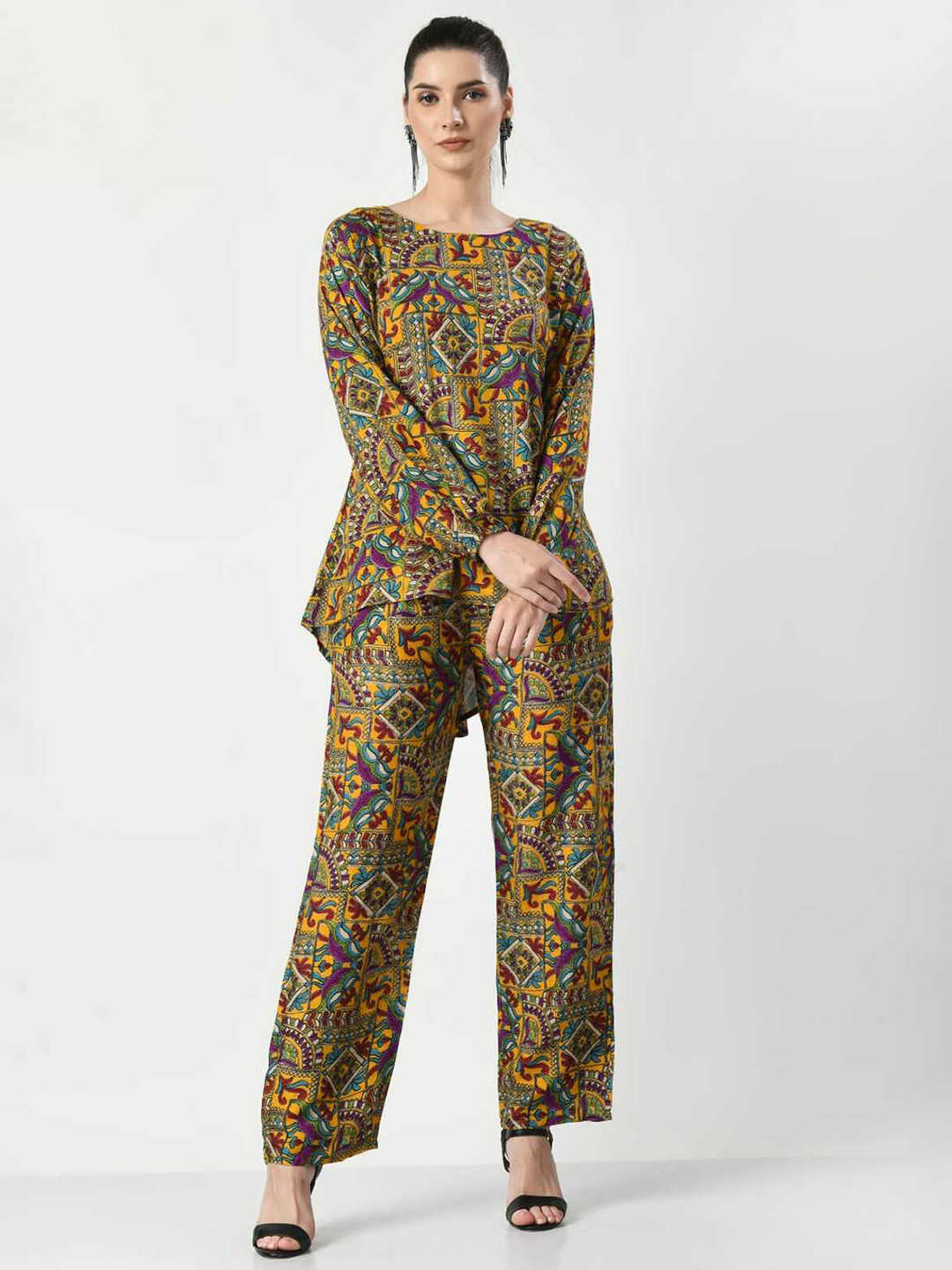 BAESD Printed Round Neck Cord-set