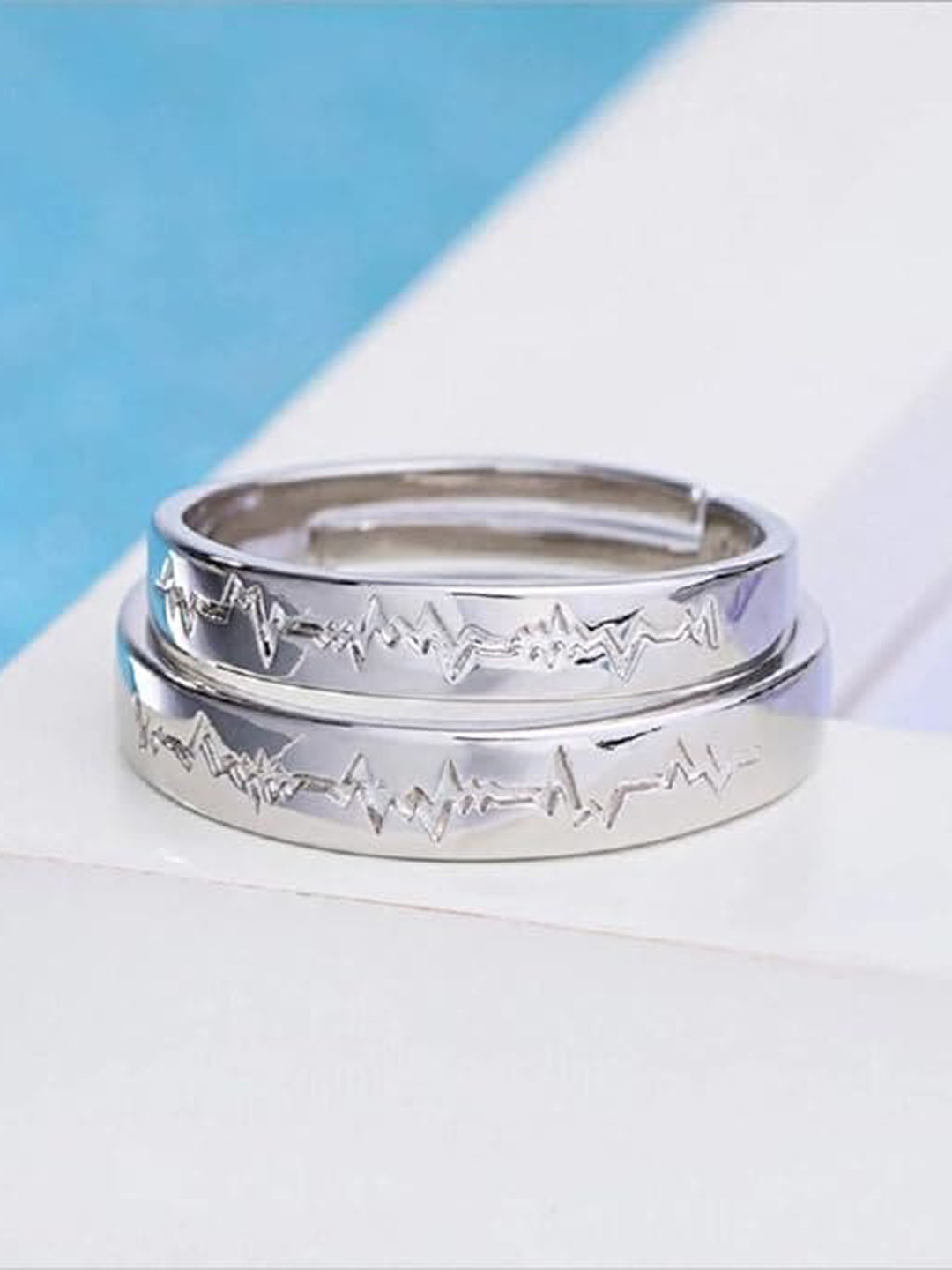 The Pari Set Of 2 Silver-Plated Finger Rings