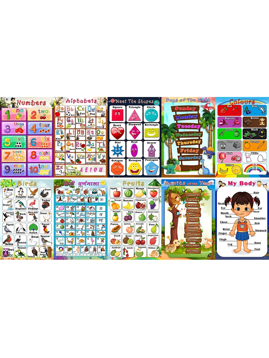 PnF White 10 Pieces Paper Other Wall Photographs