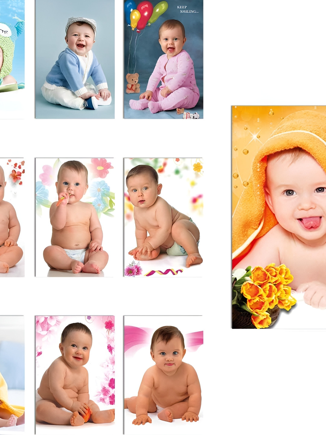 PnF Orange & Cream-Coloured 6 and more Piece Paper Other Wall Photographs