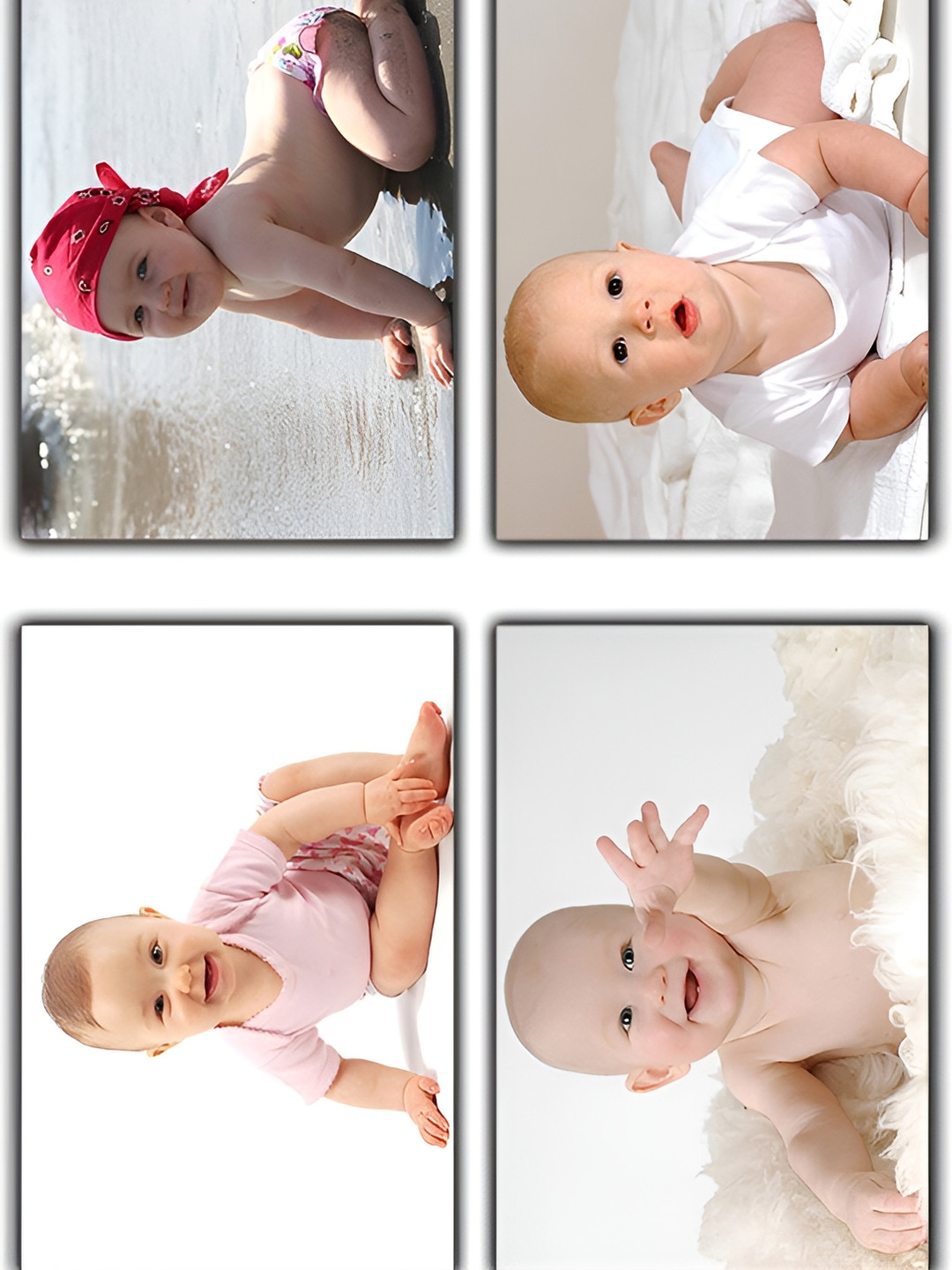 PnF White & Pink 4 Piece Paper Wall Decals and Stickers