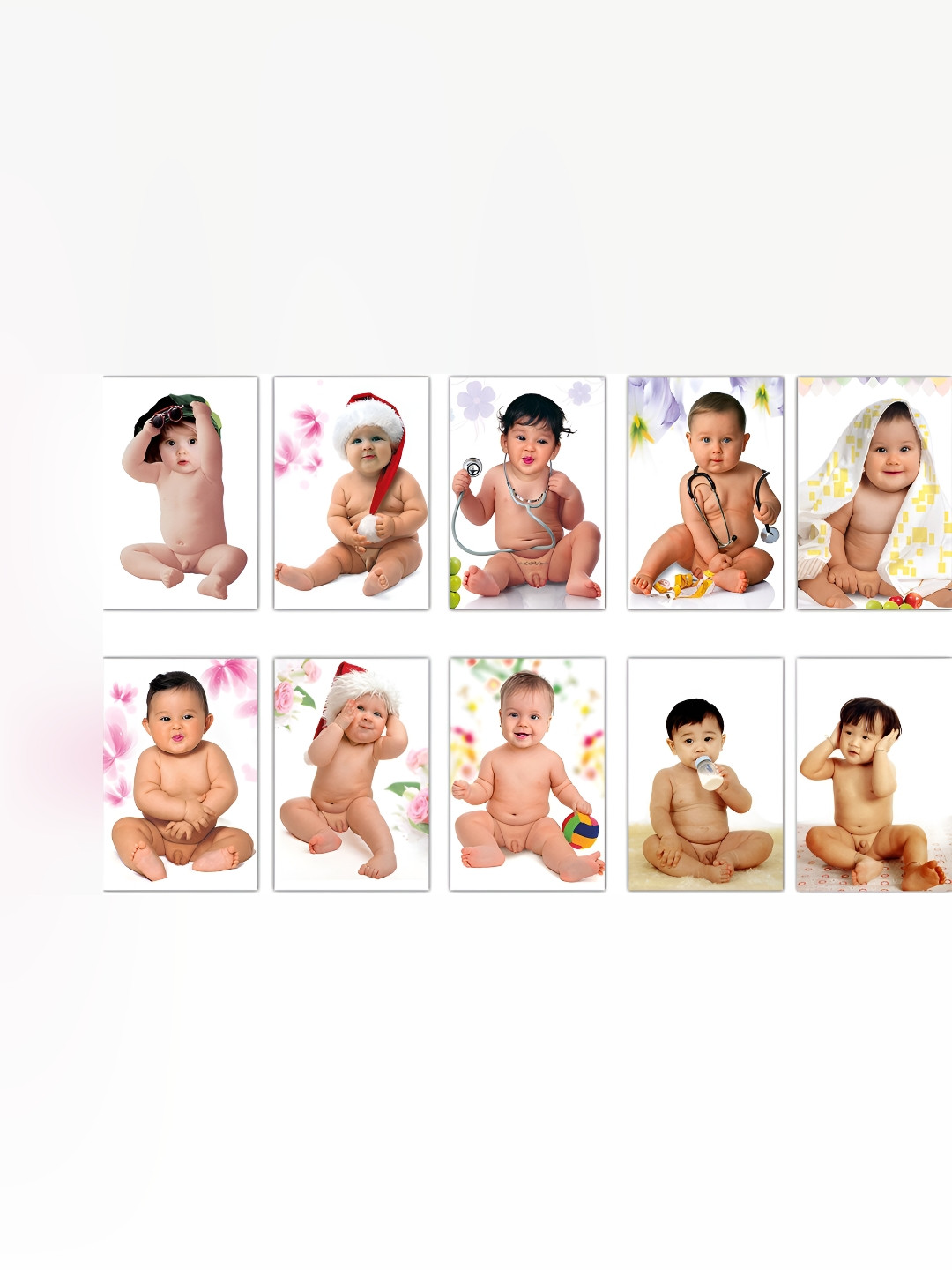 PnF White & Yellow 10 Pieces Paper Other Wall Photographs