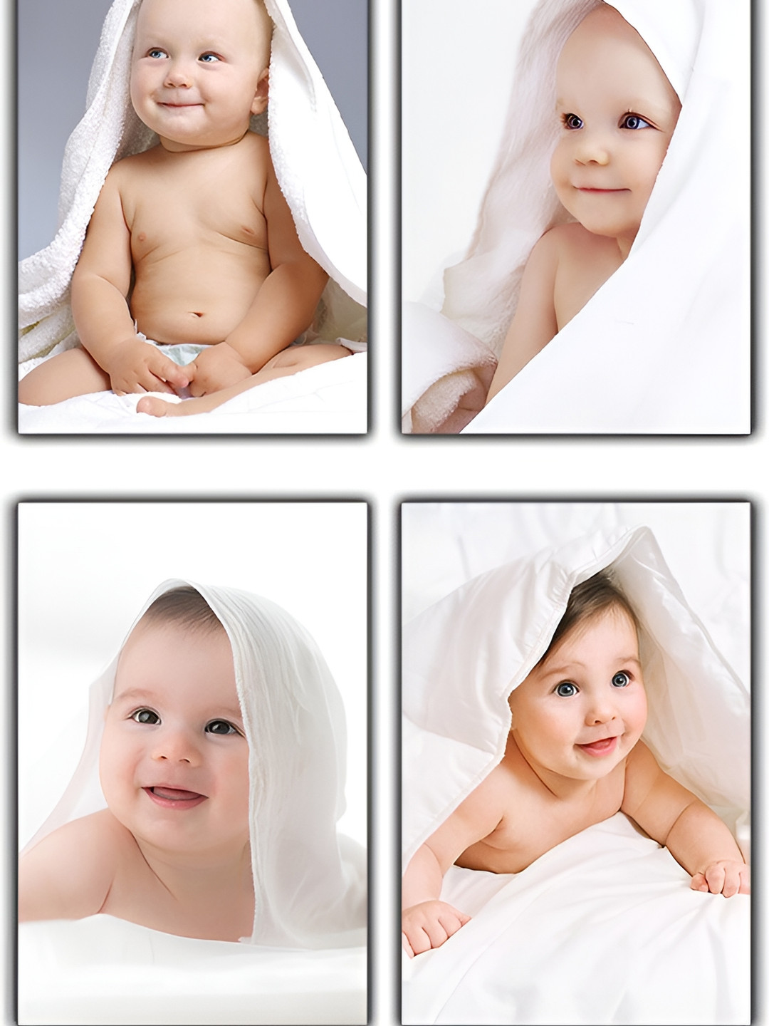 PnF White & Grey 4Pcs Other Wall Decals And Sticker