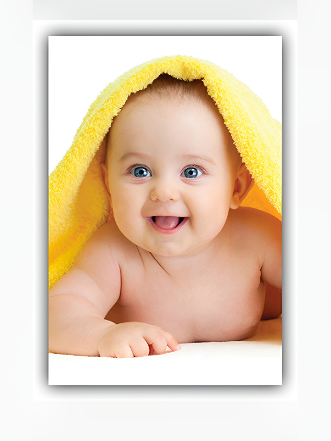 PnF Yellow Paper Wall Living Room Rectangle Potrait Photographs Wall Art -18 x 12In