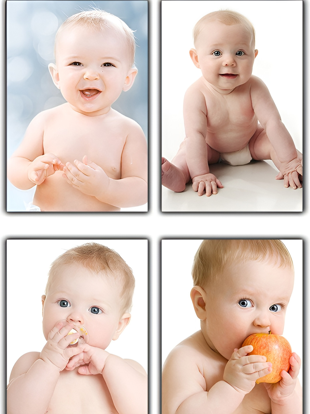 PnF Paper 4 Piece Wall Rectangle Photographs Wall Art -18 x 12 In