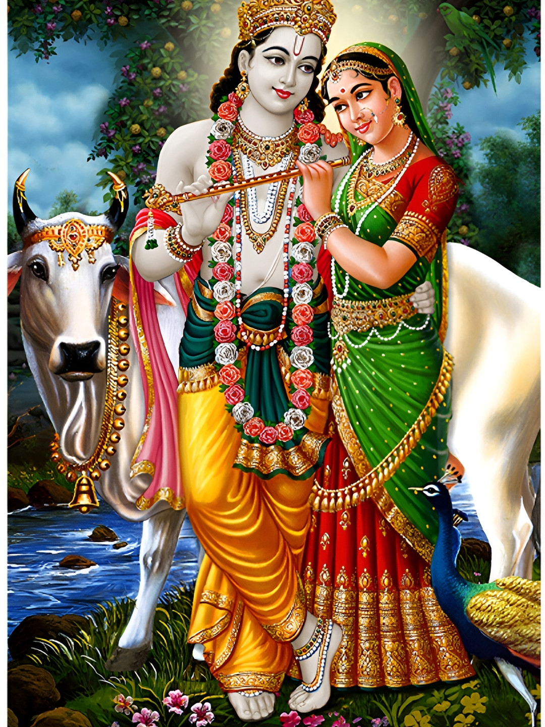 PnF White & Yellow Paper Religious Wall Photographs