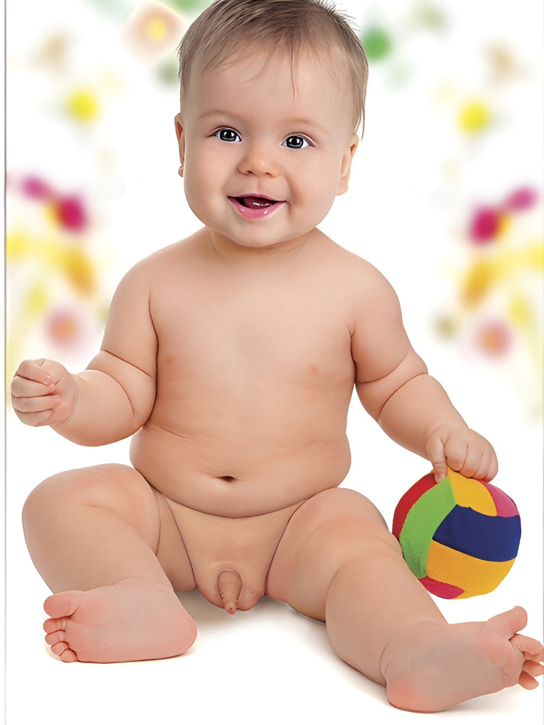 PnF Beige Cute Baby Wall Stickers