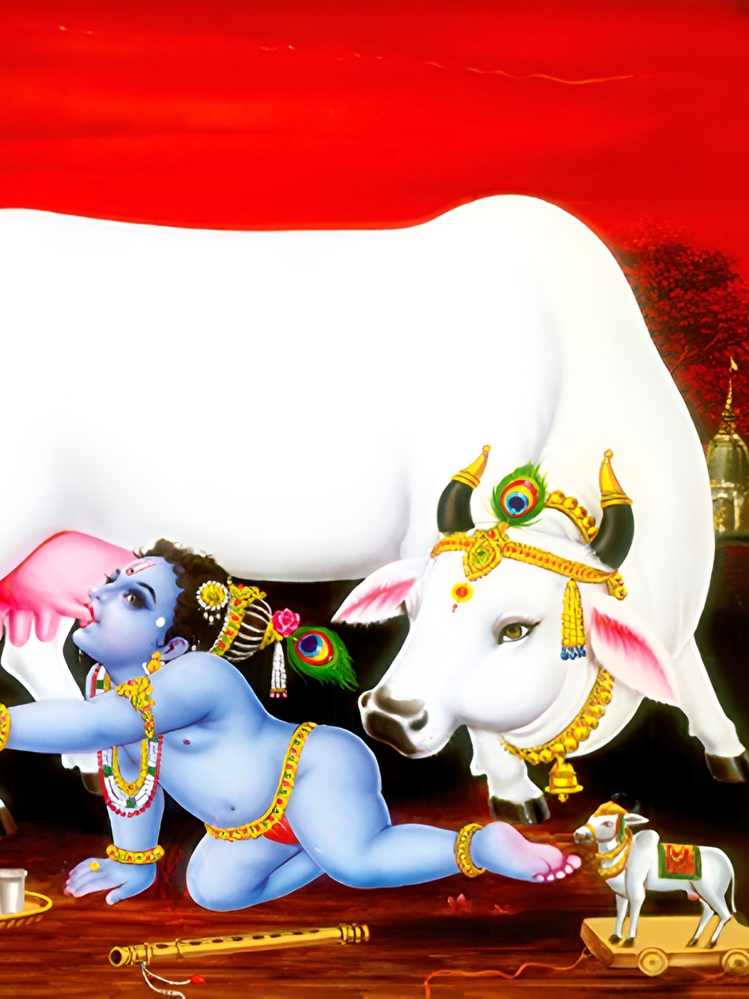 PnF Wwhite & blue Religious Printed Wall Stickers