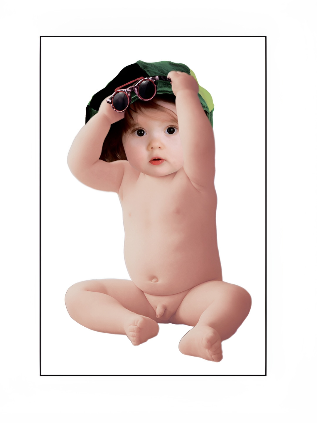 PnF White & Nude Baby Printed Wall Photograph