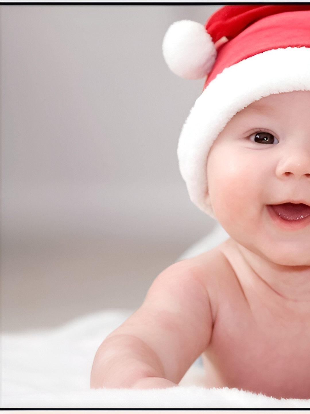 PnF Beige & Red Cute Baby Wall Stickers