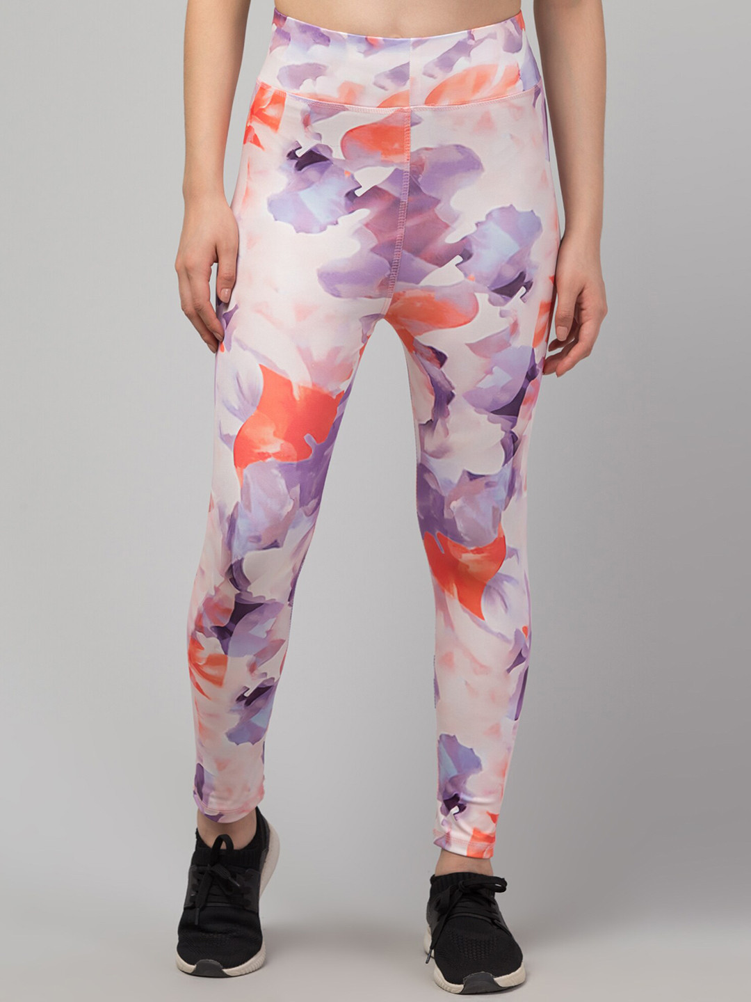 Apraa & Parma Women Floral Printed Dry-Fit Tights