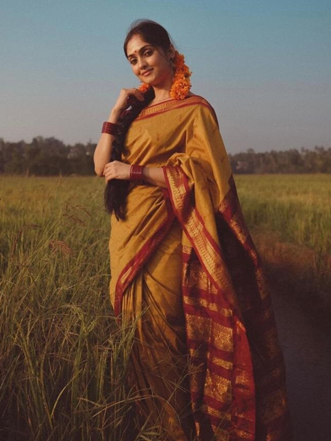 bansari textiles Zari Pure Silk Kanjeevaram Saree