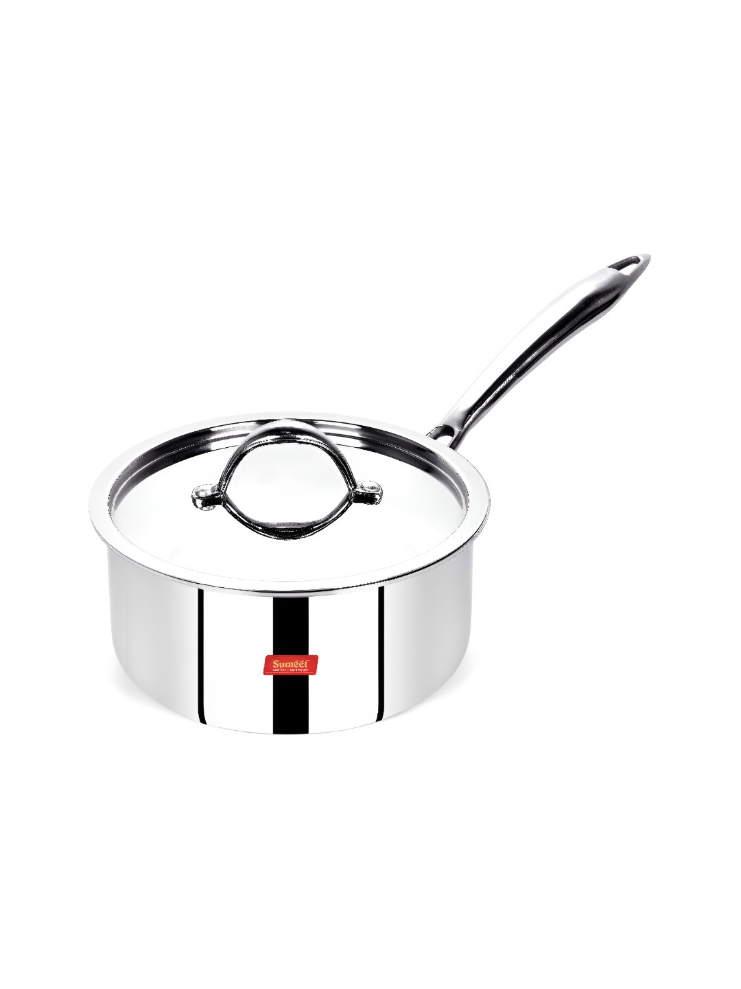Sumeet Steel Tri-Ply Stainless Steel Induction Base Sauce Pan
