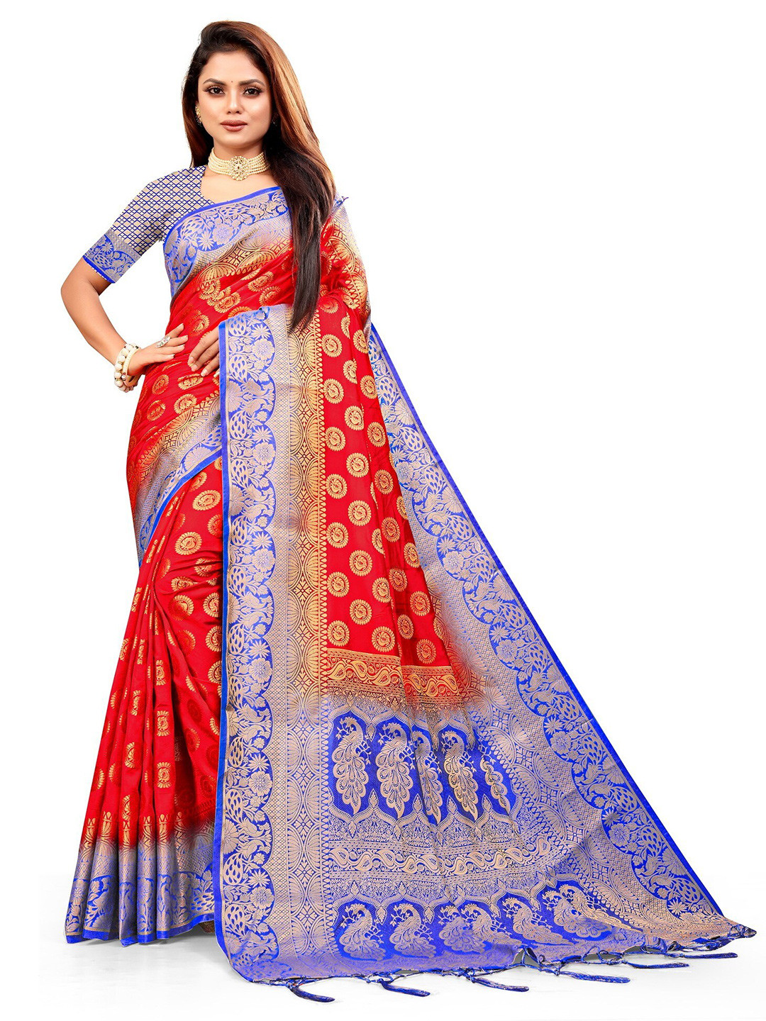 ANISSA SAREE Ethnic Woven Design Zari Designer Paithani Saree