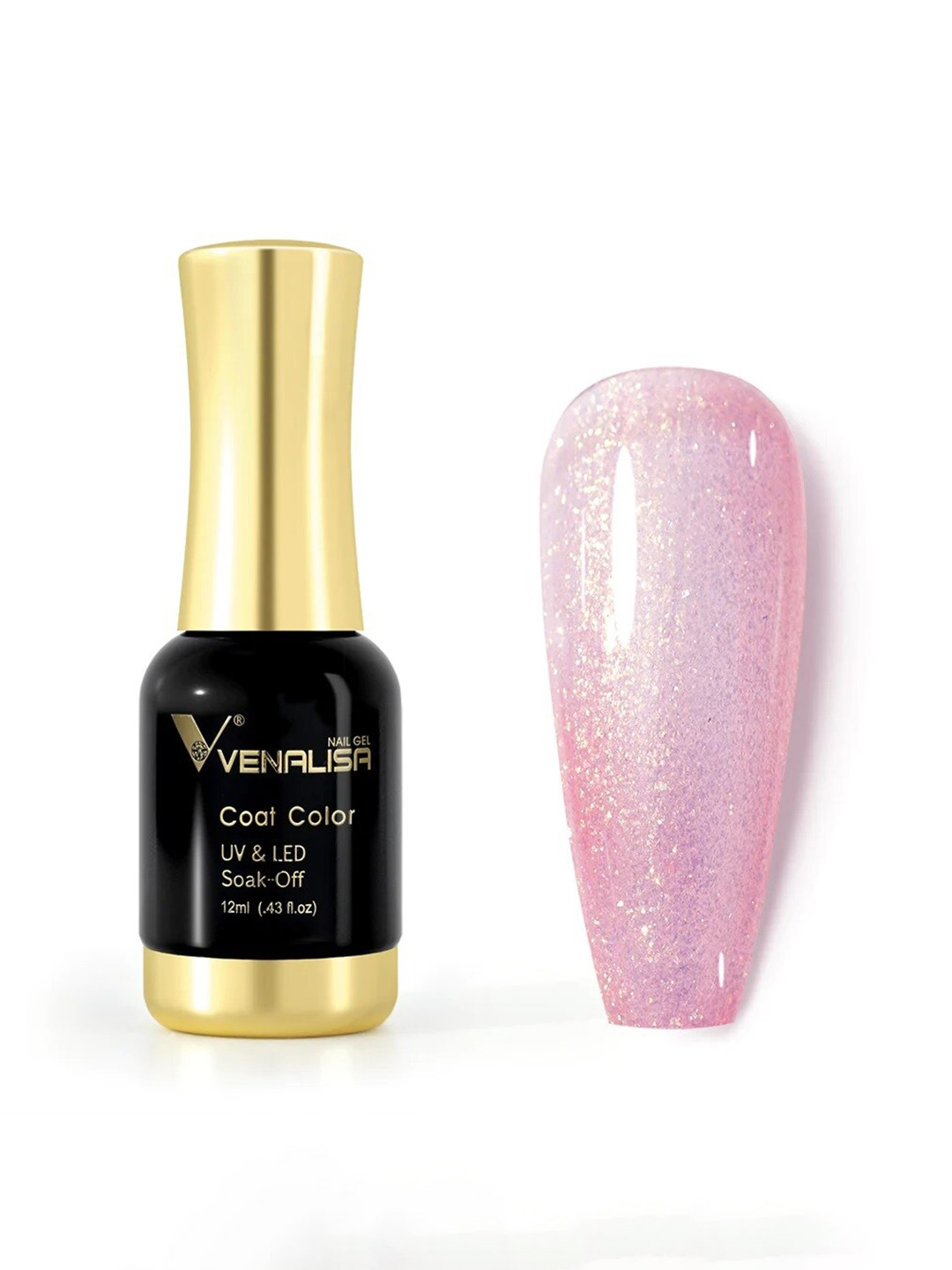 VENALISA Coat Color UV & LED Soak-Off Gel Nail Polish 12 ml - Pearly Pink 1098