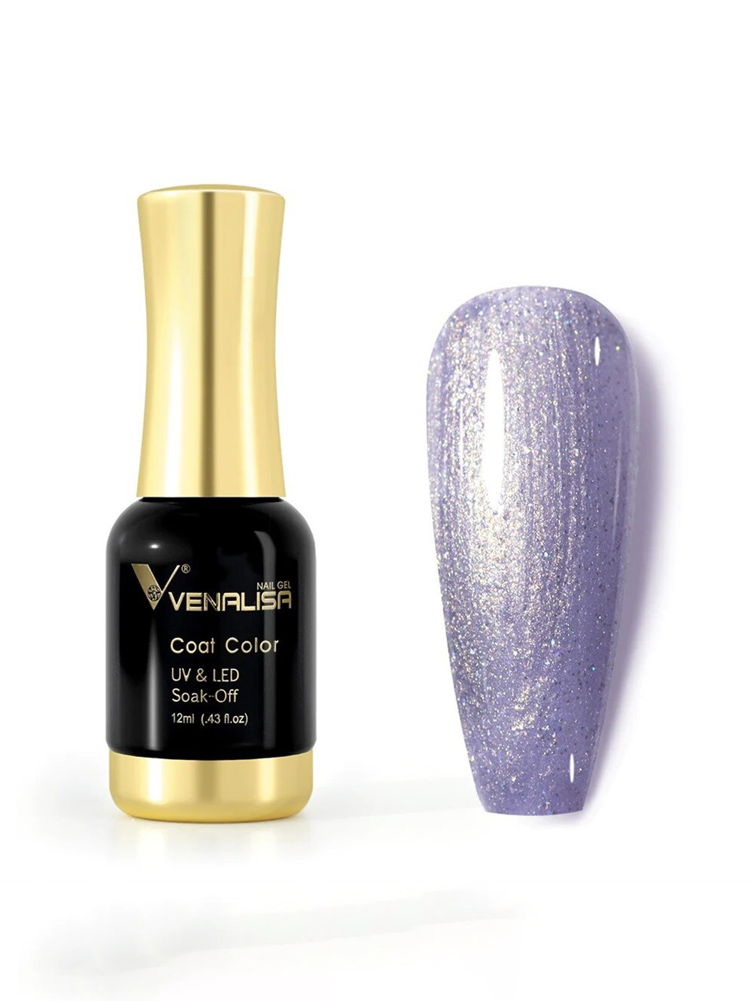 VENALISA Coat Color UV & LED Soak-Off Gel Nail Polish 12 ml - Colorful Purple 1096