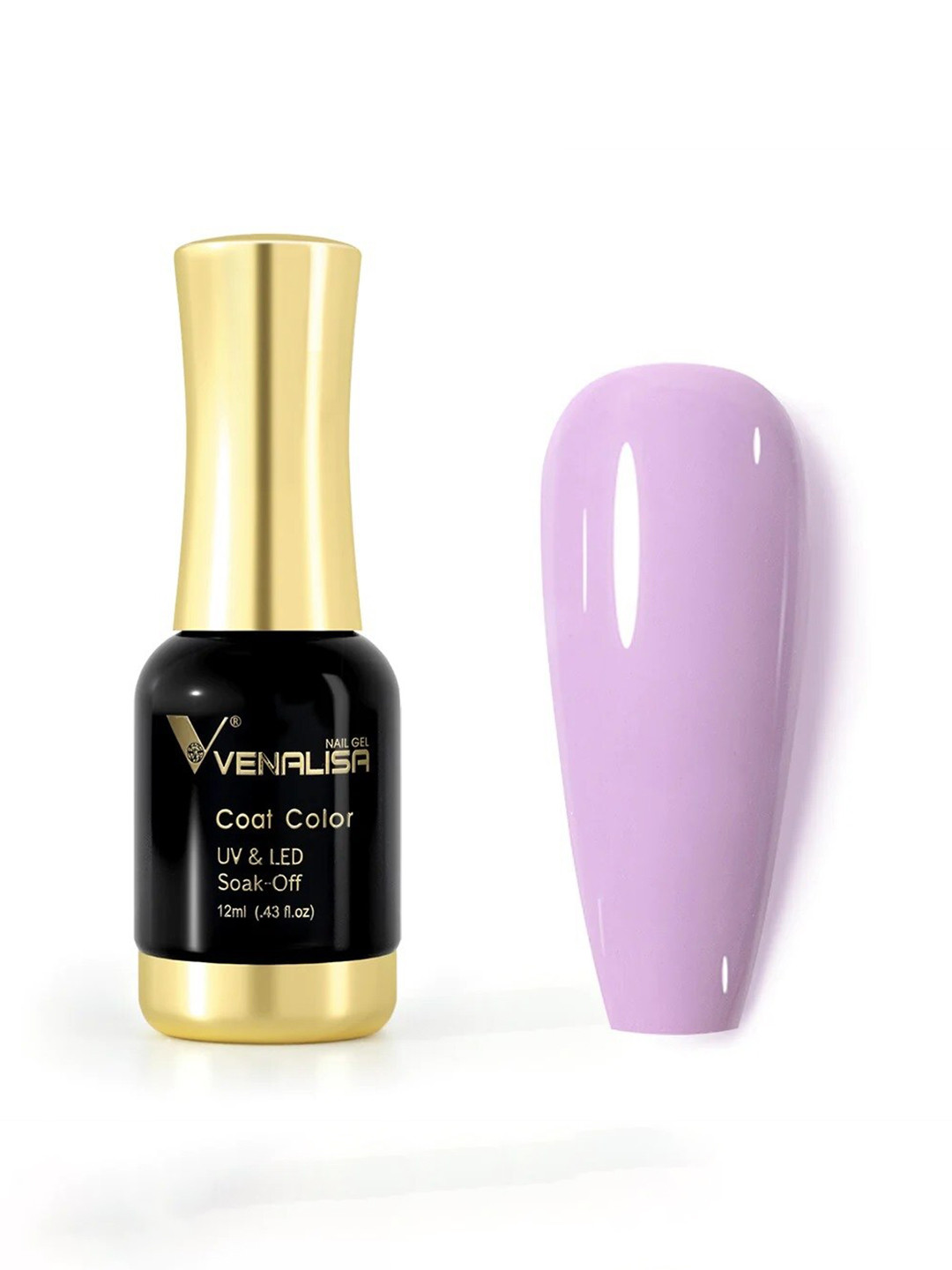 VENALISA Coat Color UV & LED Soak-Off Gel Nail Polish 12 ml - Baby Purple 1076