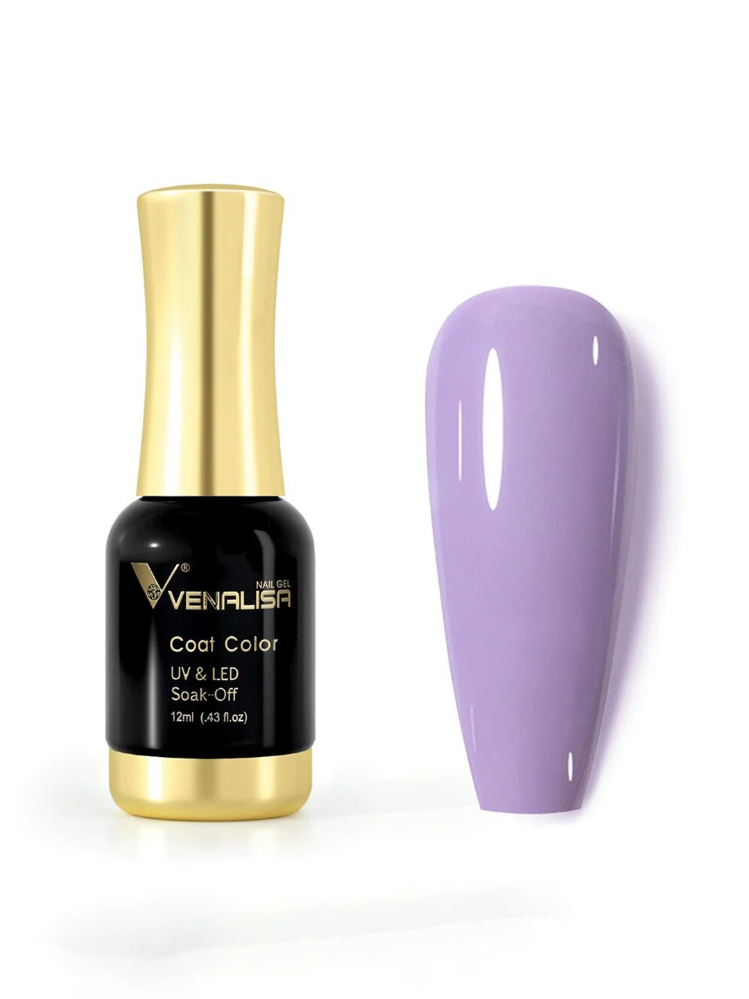 VENALISA Coat Color UV & LED Soak-Off Gel Nail Polish 12 ml - Light Purple 1075