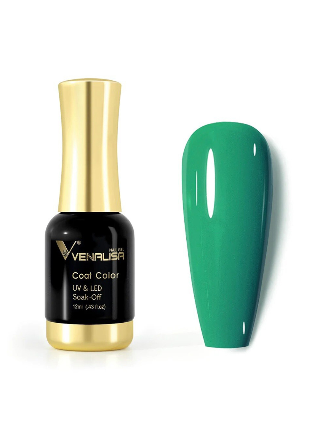 VENALISA Coat Color UV & LED Soak Off Gel Nail Polish 12ml - Leaves Green 1053