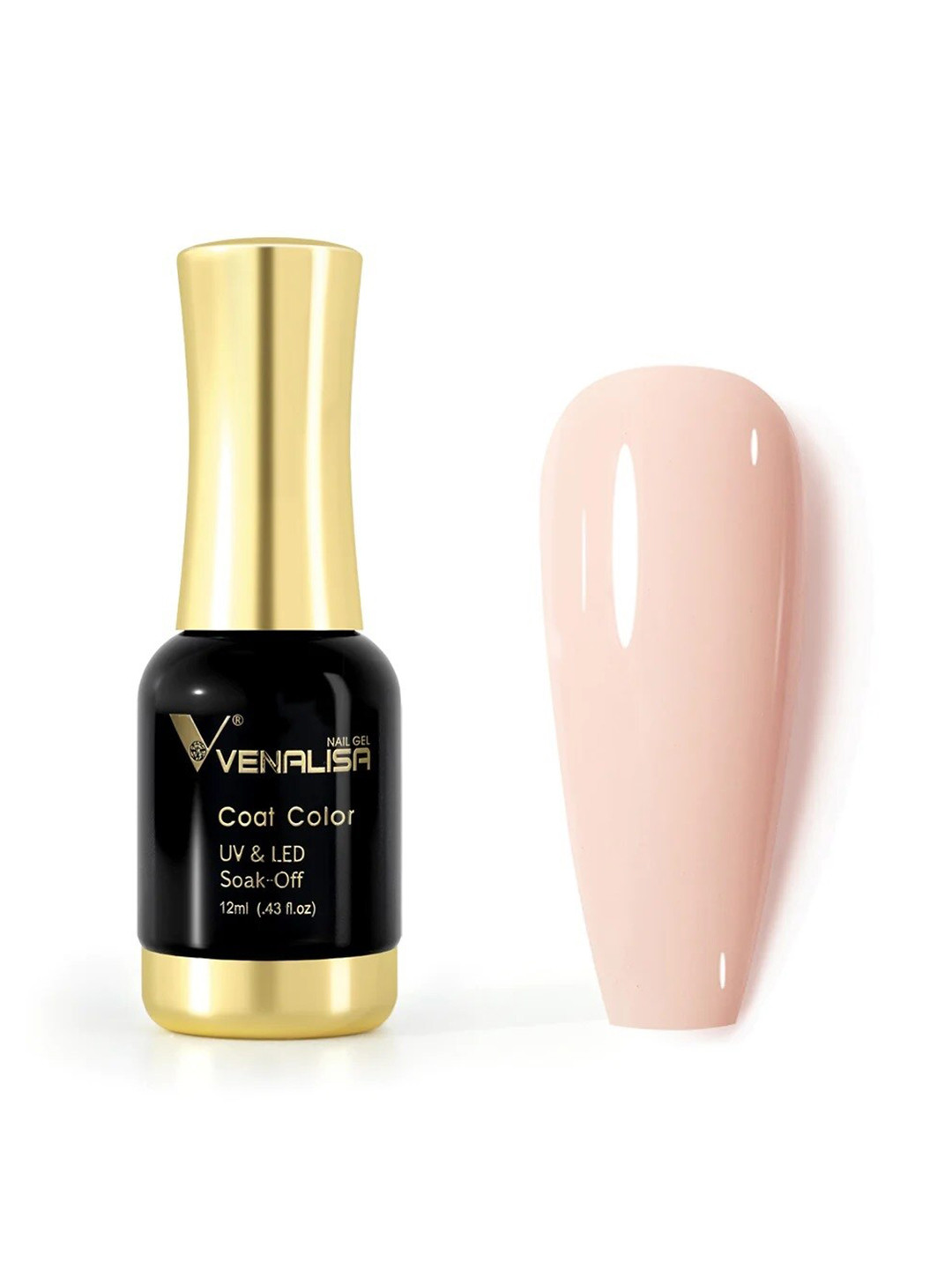 VENALISA Coat Color UV & LED Soak Off Gel Nail Polish 12ml - Natural Light Ivory 1013