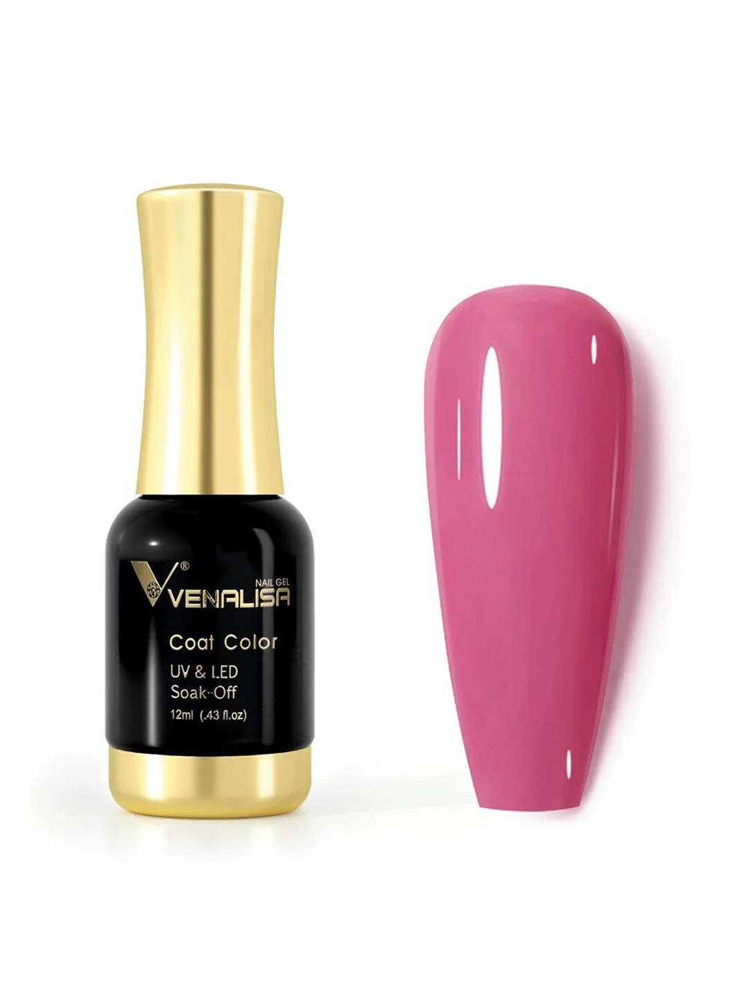VENALISA Coat Color UV & LED Soak Off Gel Nail Polish 12ml - Plum 1027