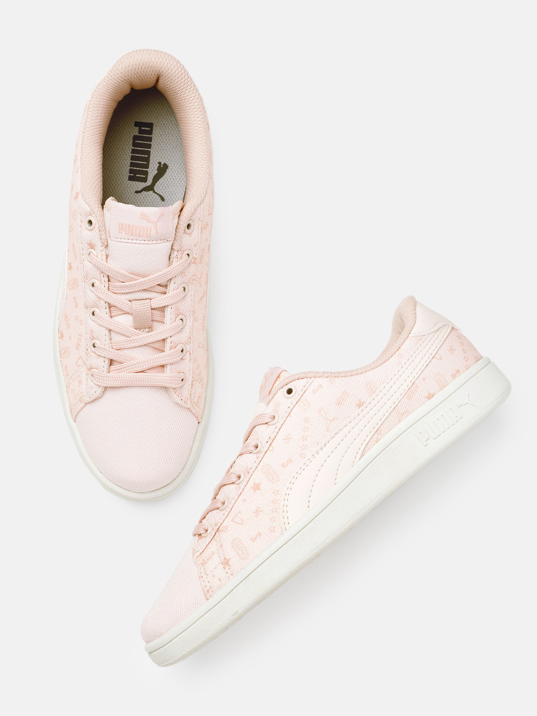 Puma Women Smash Tex Printed Sneakers