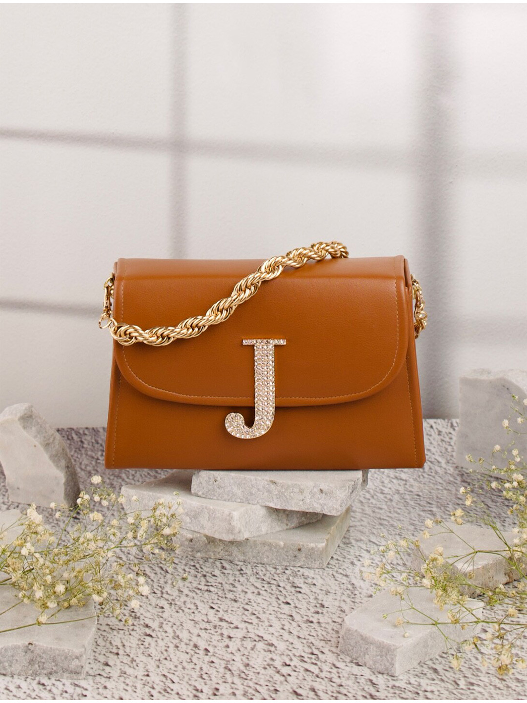 NR By Nidhi Rathi J Embellished Box Clutch