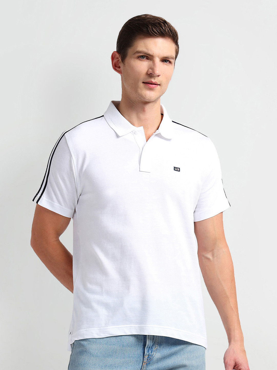 Arrow Sport Short Sleeves Polo Collar T-shirt
