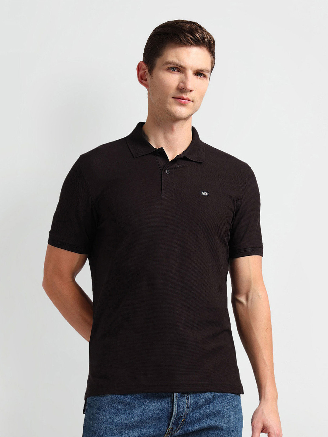Arrow Sport Short Sleeves Polo Collar T-shirt