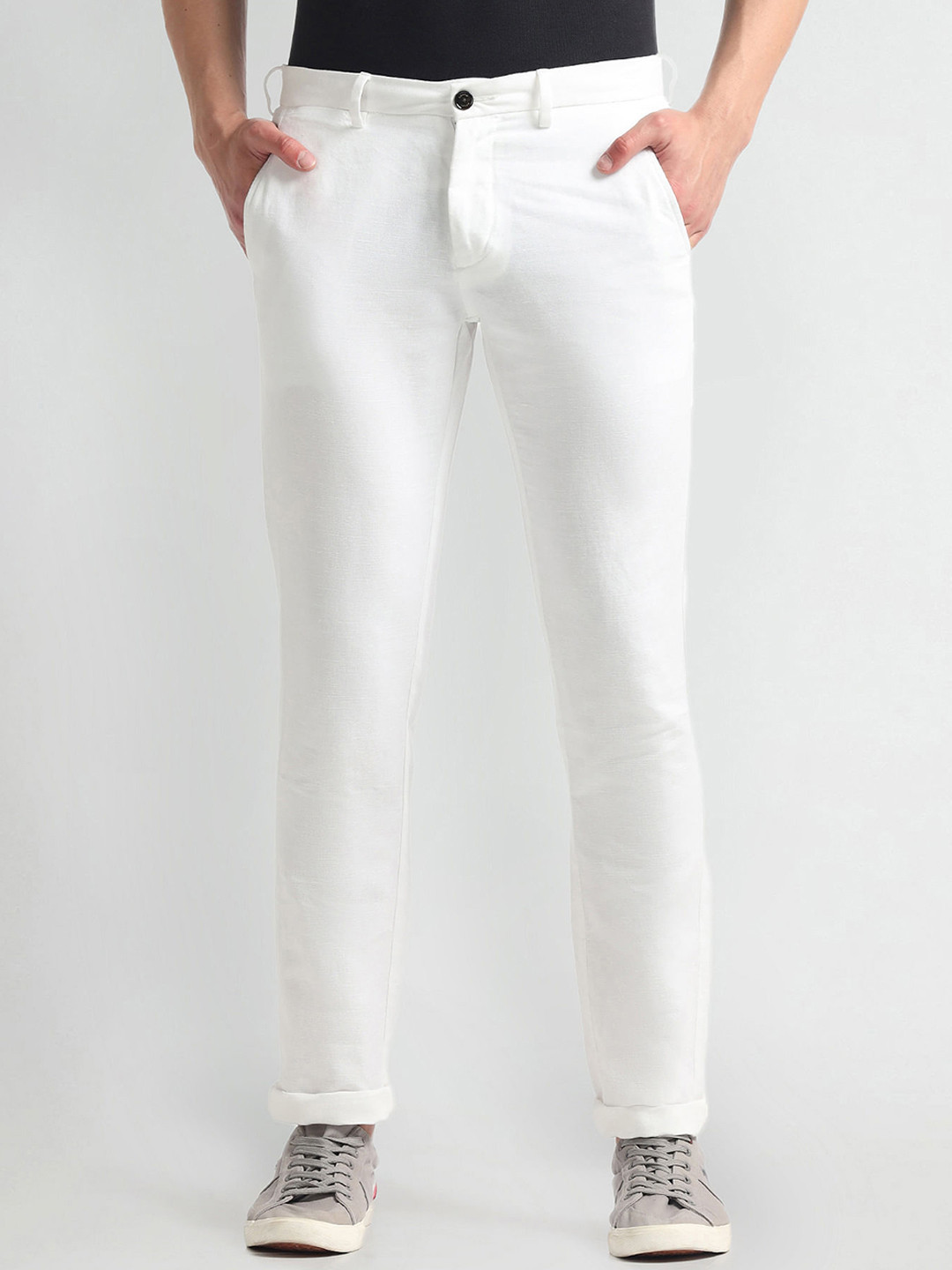 Arrow Sport Smart Flex Men Slim Fit Regular Trouser