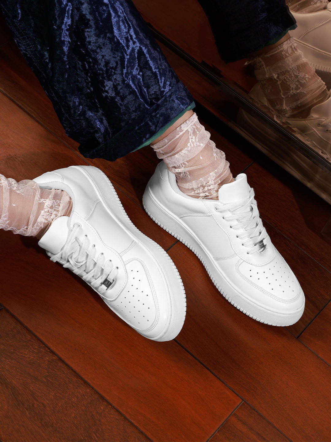 Lino Perros Women Perforated Sneakers