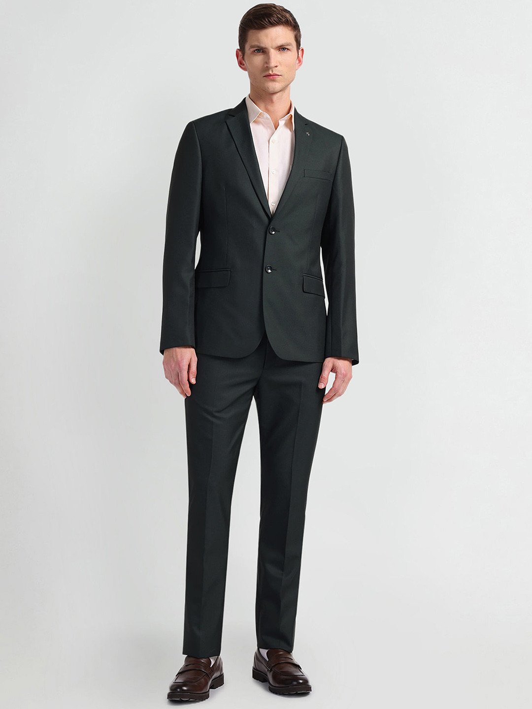 Arrow Self Design Single-Breasted Blazer & Trouser Two Piece Formal Suit
