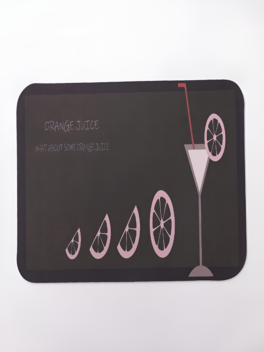 Kuber Industries Brown Printed Rectangular Kitchen Door Mat