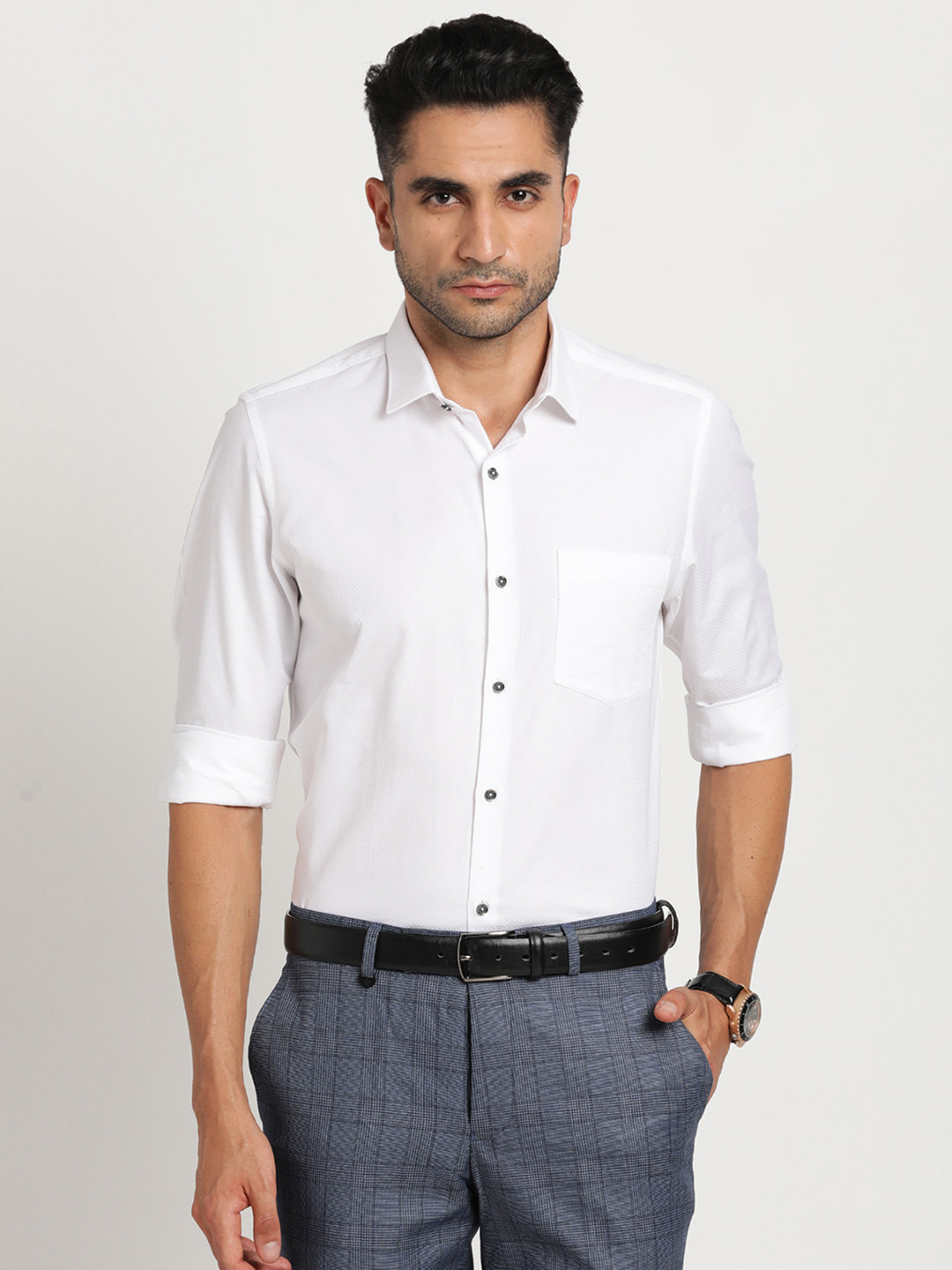Turtle Classic Slim Fit Pure Cotton Formal Shirt