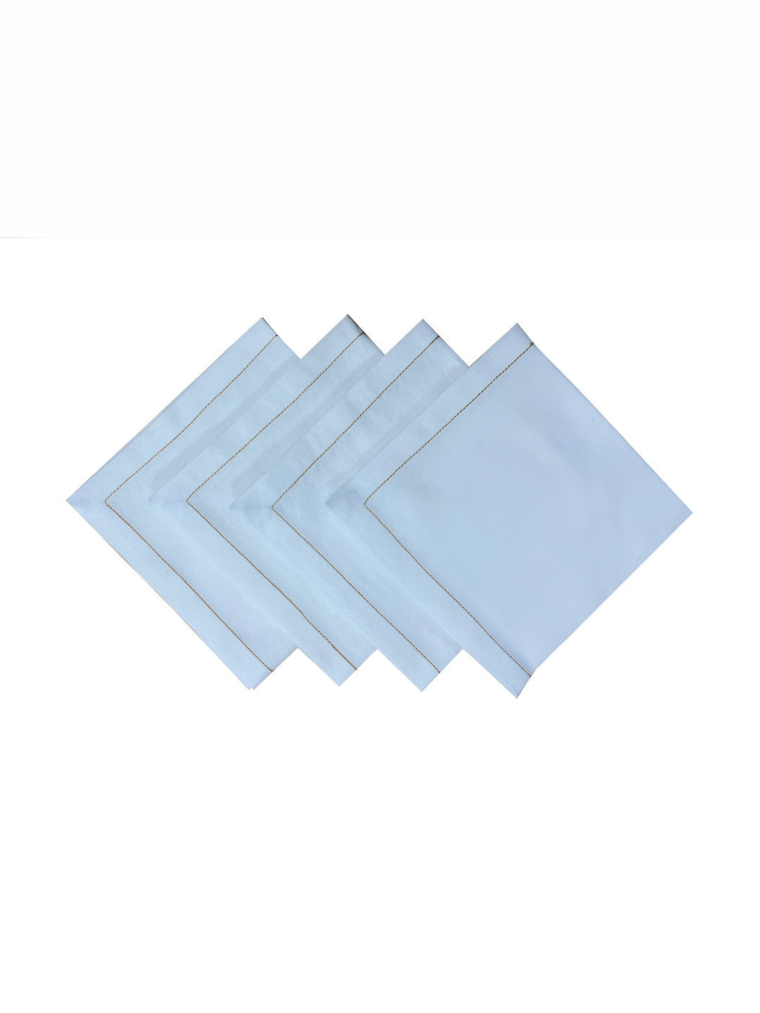 FOVEROS Blue 4 Pieces Cotton Table Napkins