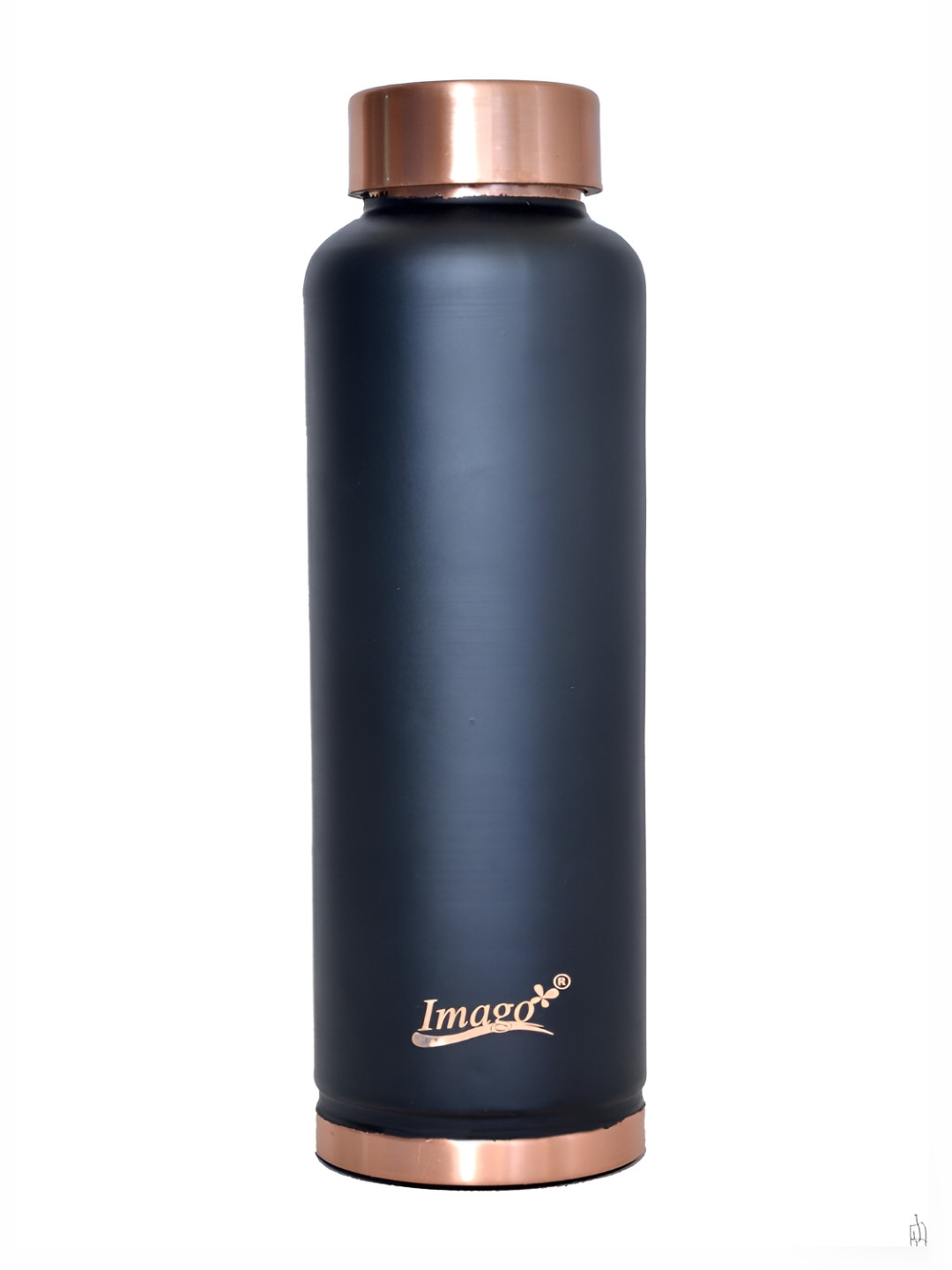 IMAGO Black Solid Copper Spill Proof Water Bottle - 1L