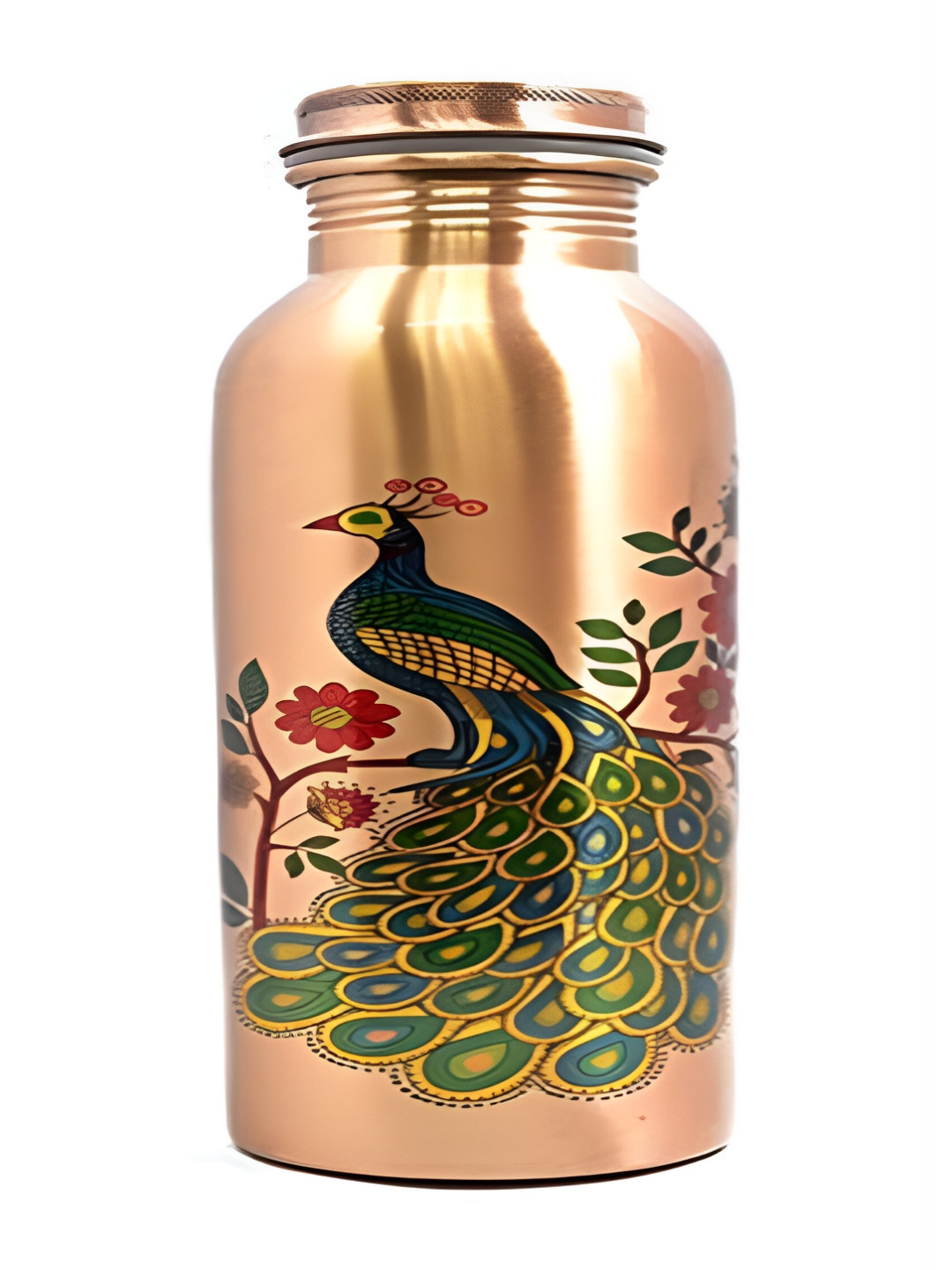 IMAGO Floral Copper Spill Proof Water Bottle - 1L