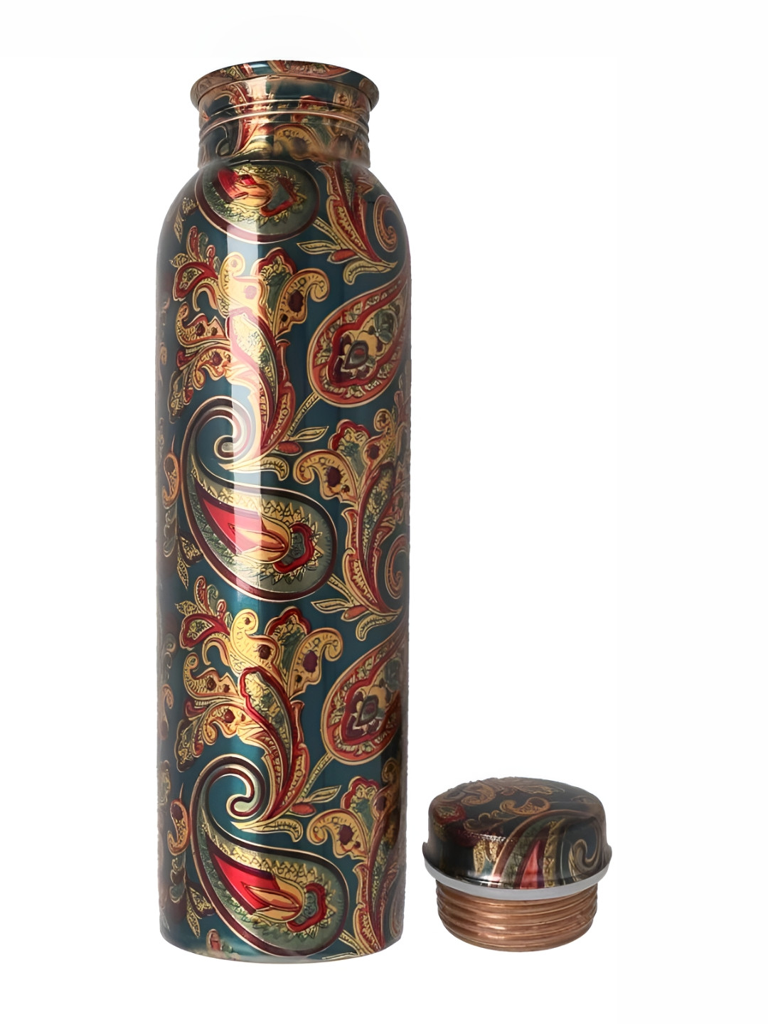 IMAGO Green Paisley Copper Spill Proof Water Bottle - 1L