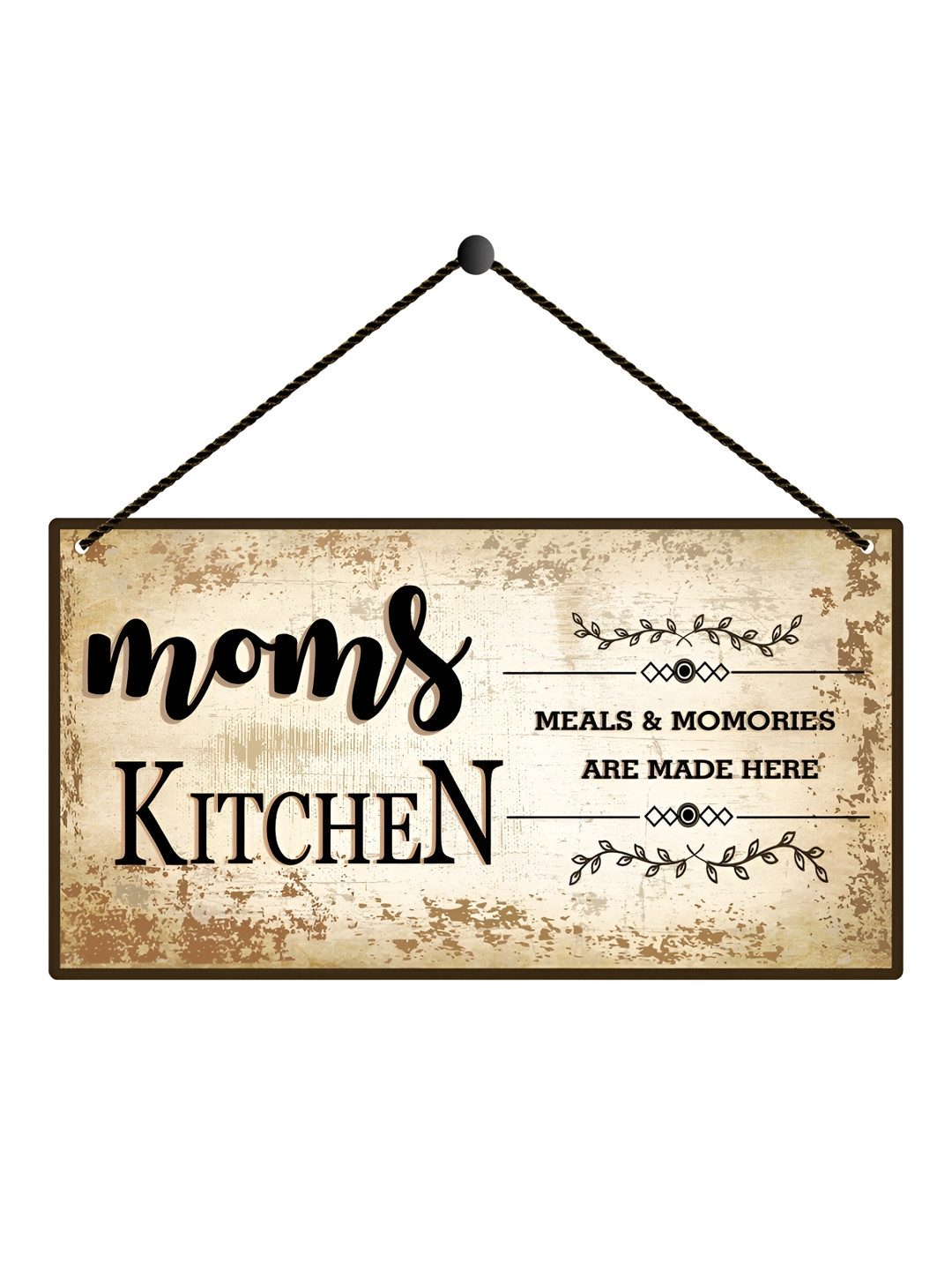 Home Delight Moms Kitchen Wood Matte Hanging Hall Wall Hangings-9.8In