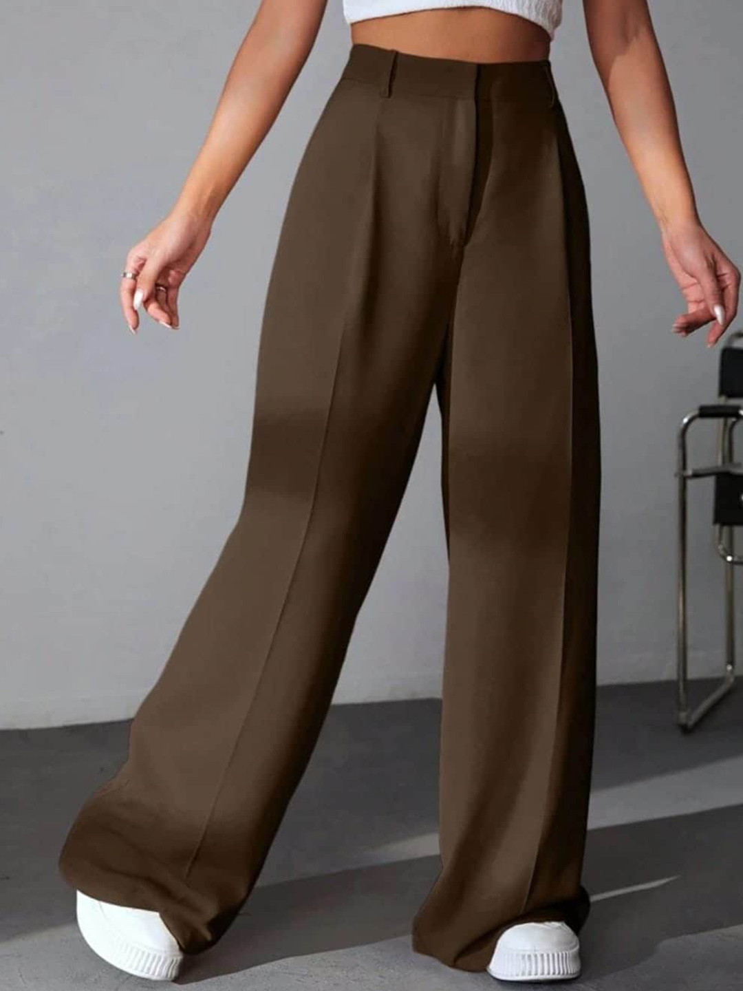 BROADSTAR Women Pleated Korean Pants