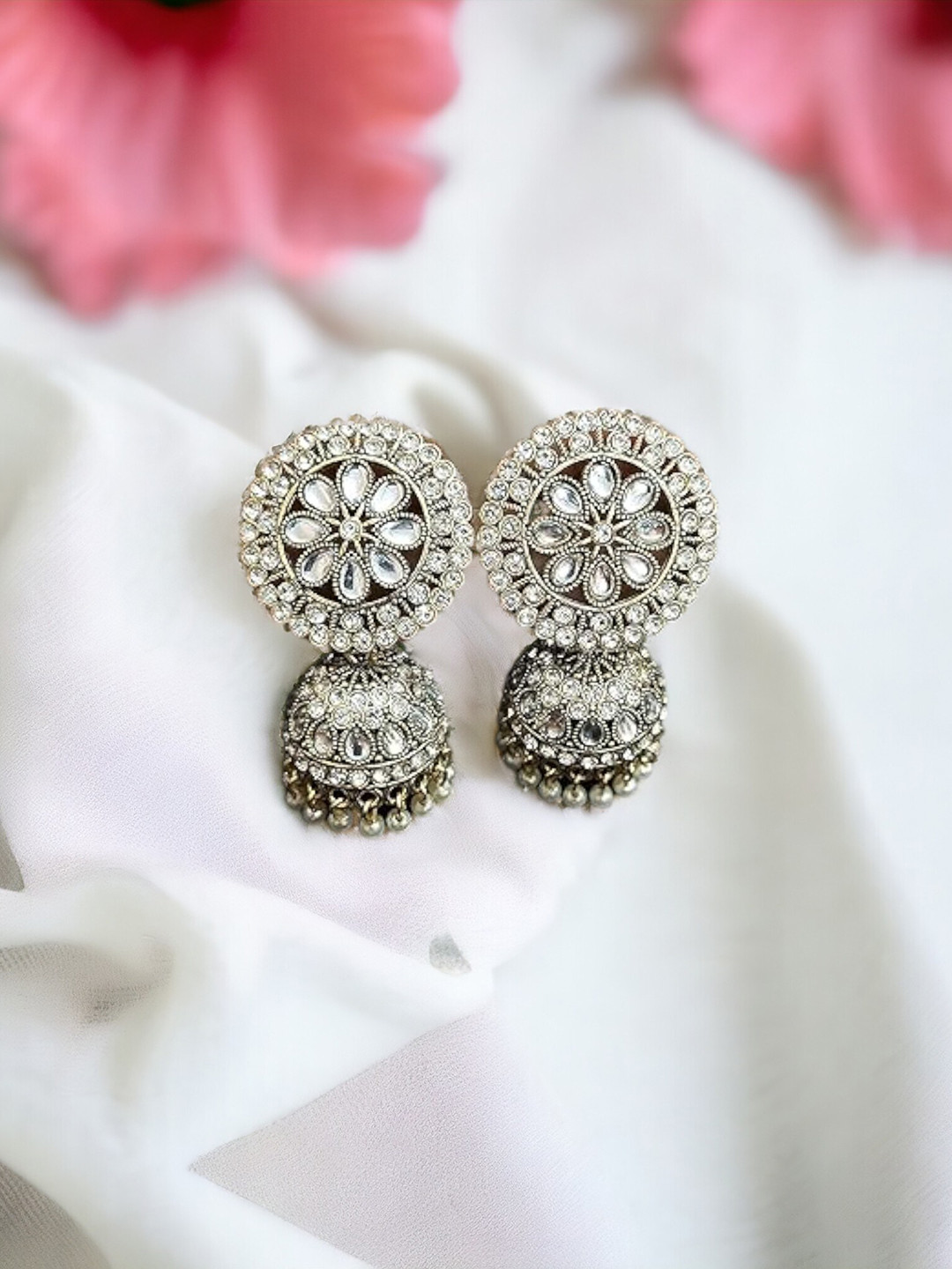 The Pari Gold-Plated Dome Shaped Jhumkas