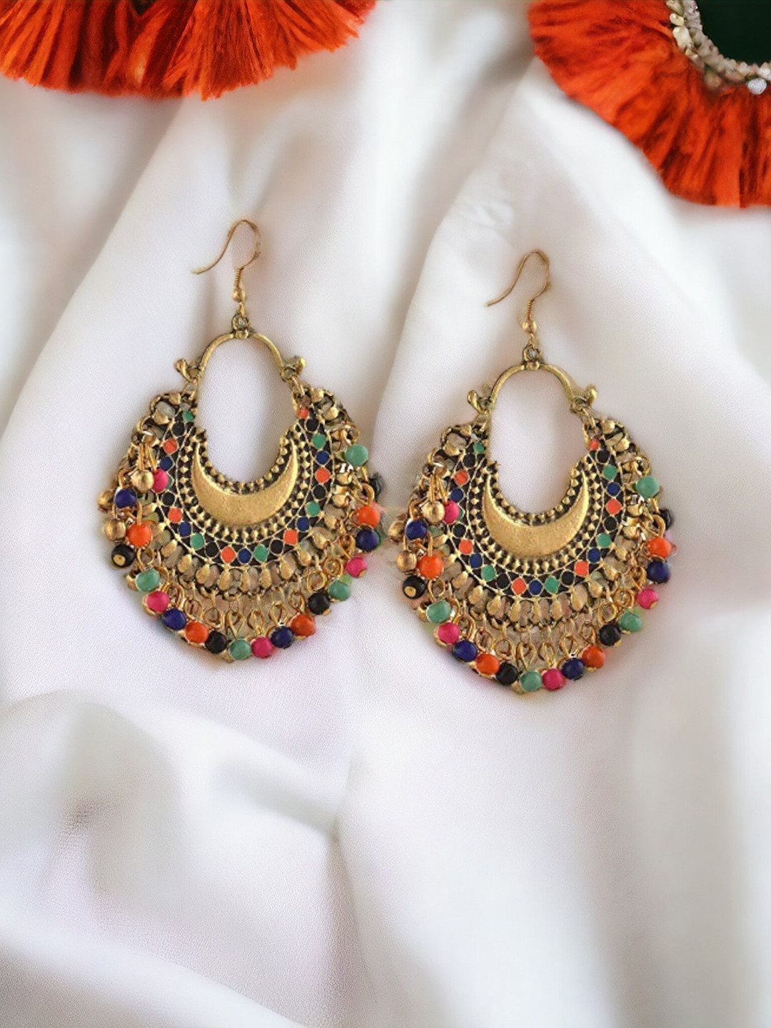 The Pari Gold Plated Contemporary Chandbalis