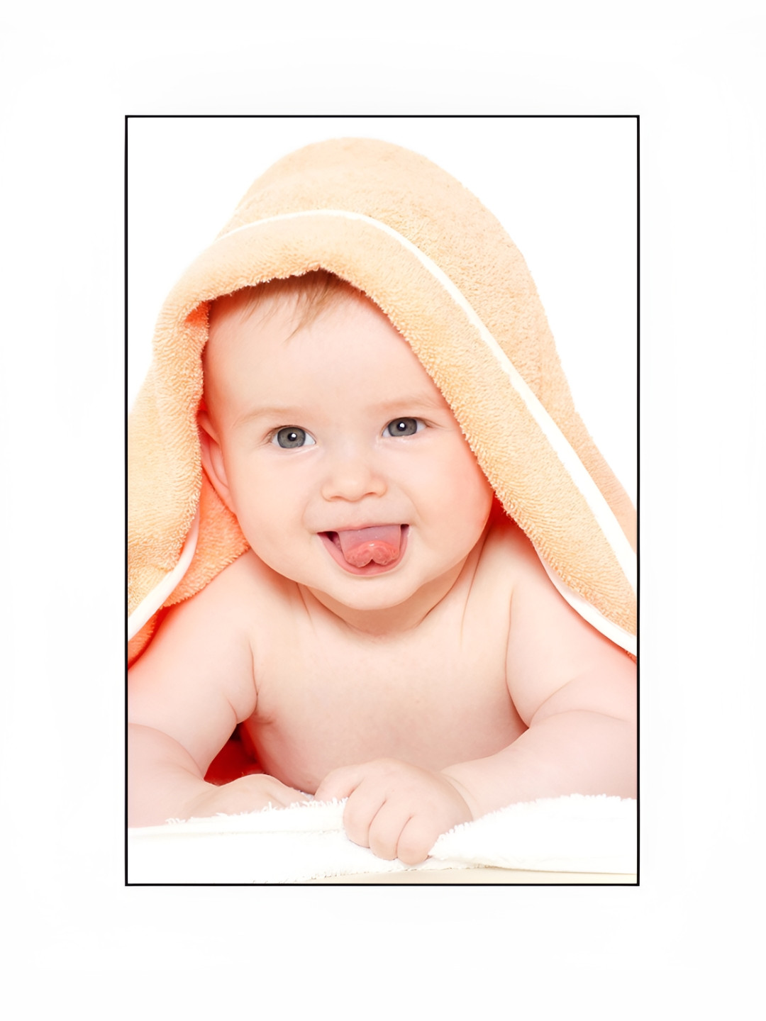 PnF Yellow & White Baby Wall Photograph Sticker