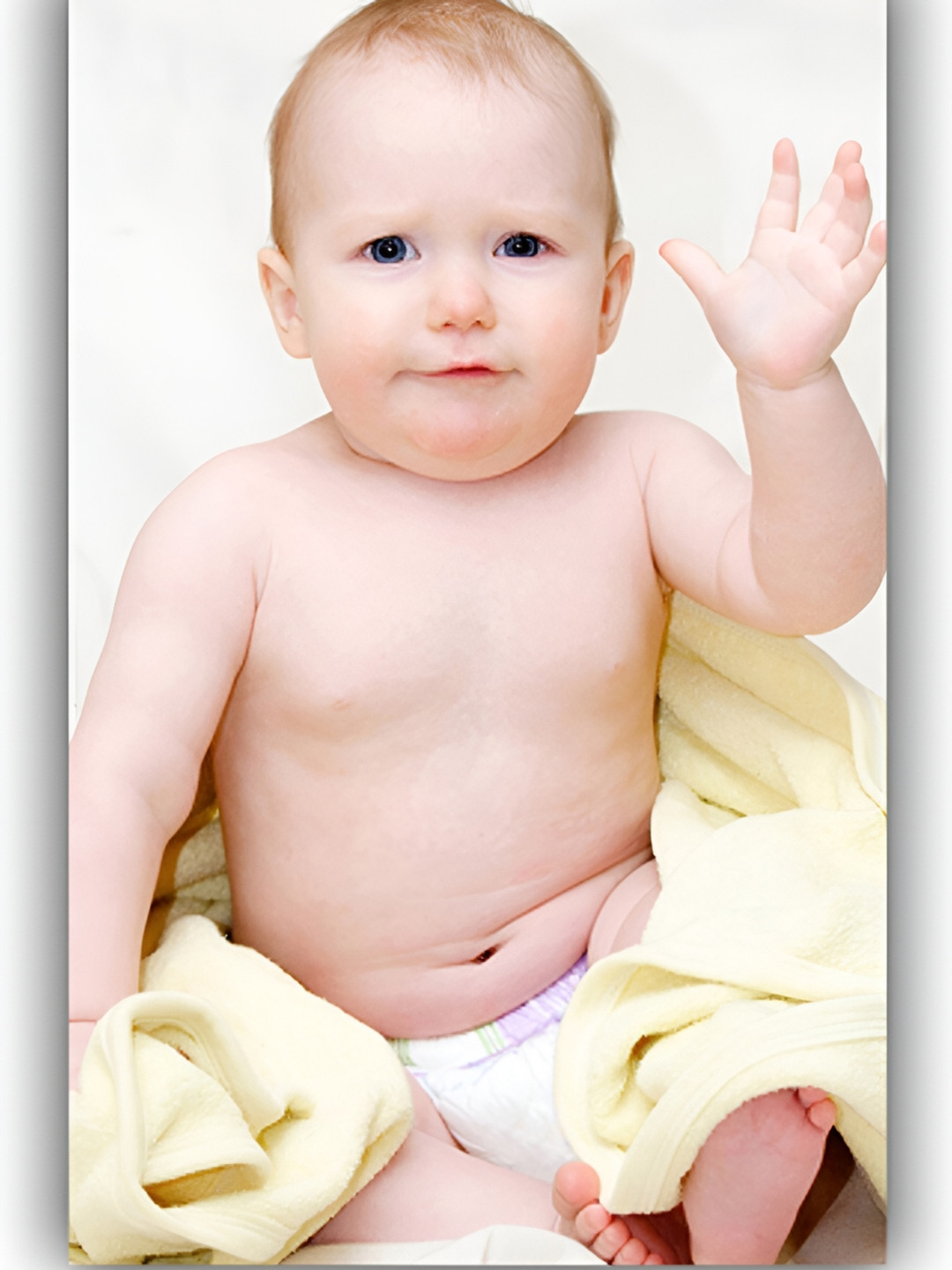 PnF White & Yellow Baby Posters WaterProof Painting Wall Stickers