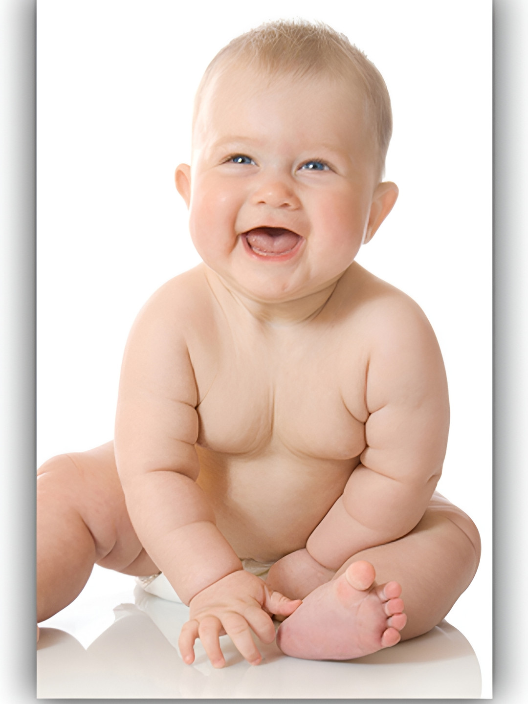 PnF Beige & White Paper Baby Posters