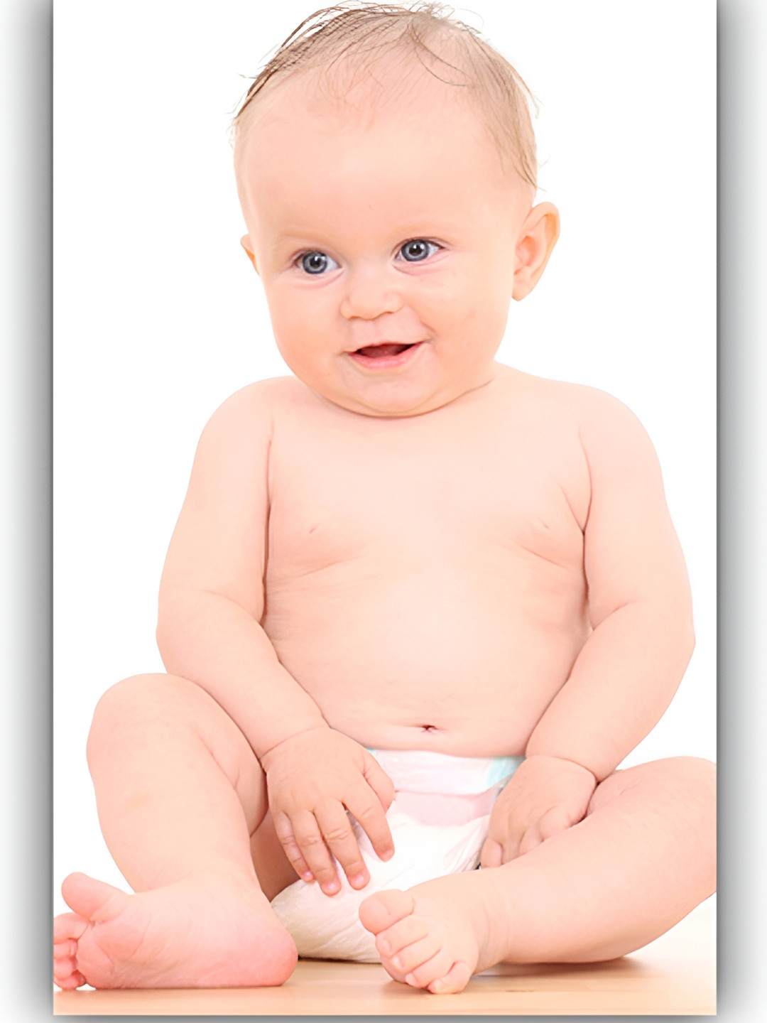 PnF White & Nude Baby Wall Sticker