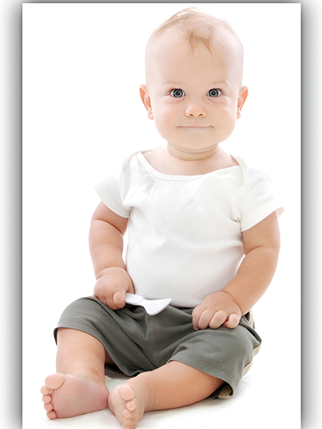 PnF White & Grey 1 Piece Paper Photographs Wall Art