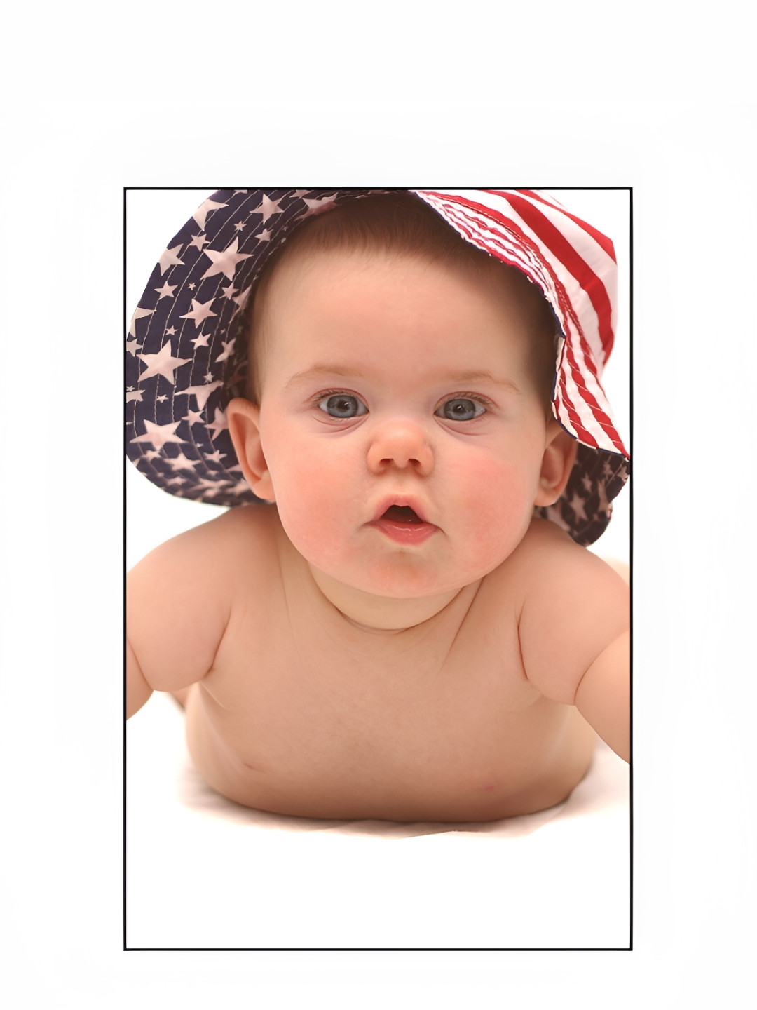 PnF White & Nude Cute Baby Poster Wall Sticker