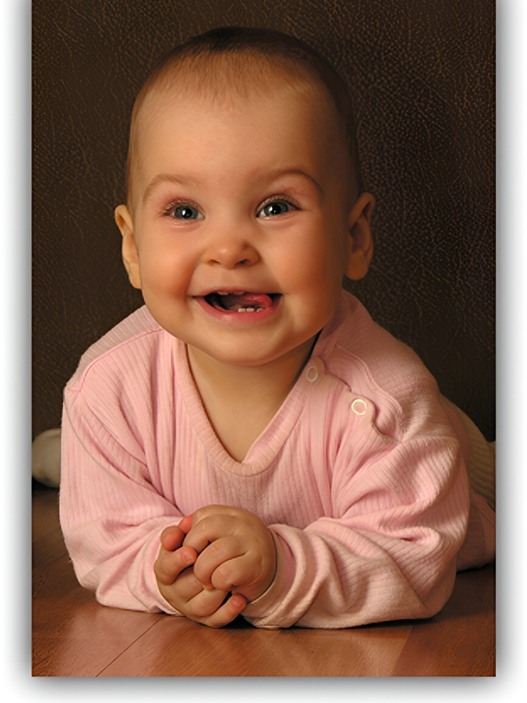 PnF Brown & Pink Paper Cute Baby Sticker